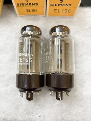 Telefunken (Siemens Label) EL156 KT88 NOS NIB Grey Plates