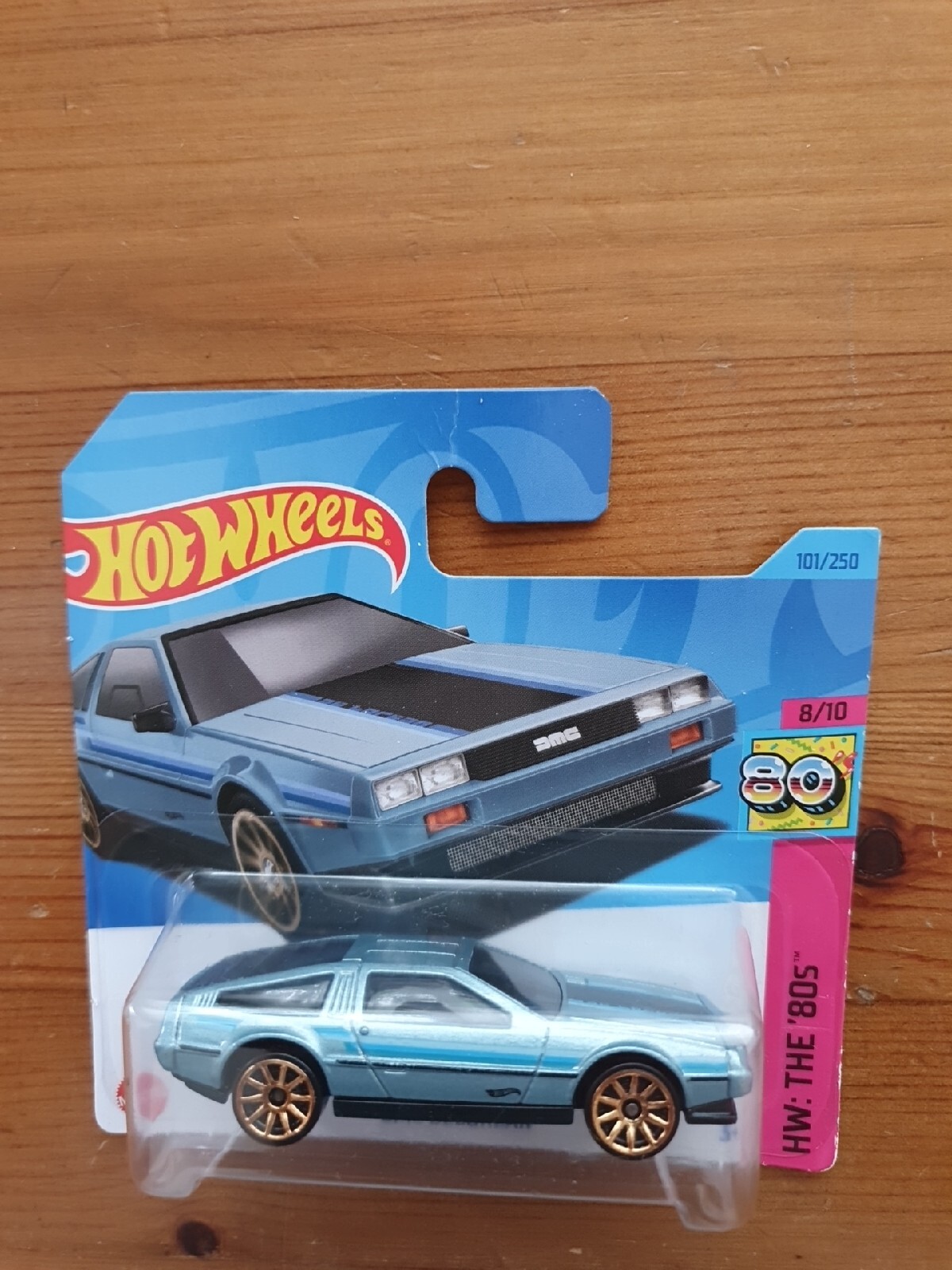 Hot Wheels DMC Delorean 8/10 HW The '80s 2023 Mattel 101/250 Delorean