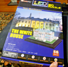 CubicFun THE WHITE HOUSE-LED 3D Puzzle - 56 pieces. Very Nice Craft.