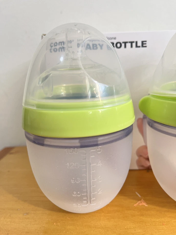 Biberón Comotomo 5 oz verde 2 paquetes silicona suave nuevo Foto 4 de 4