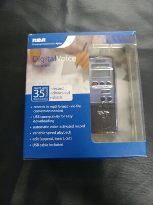 RCA RP5030A 64 MB Digital Voice Recorder with USB Connection