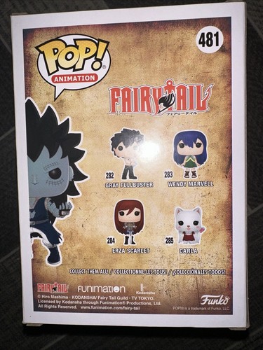 Funko Pop 2019 ECCC Exclusivo Gajeel Dragon Force 481 Funko Pop Pegatina Oficial - Imagen 4 de 7