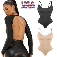 Backless Women Bodysuit Shapewear Tummy Control Body Shaper Tank Tops Comfort