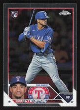 Bubba Thompson RC 2023 Topps Chrome #58 Texas Rangers