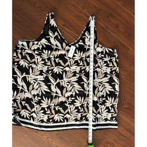 Lane Bryant Swing Tank Top Floral Print Sleeveless V-Neck Plus Size 22 Womens - Picture 5 of 5