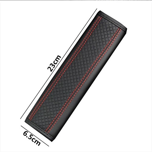 Faux Leather Car Seat Belt Cover Pad Safety Shoulder Strap Cover Auto Universal - Picture 5 of 18