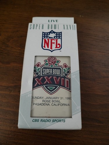 SUPER BOWL XXVII CBS RADIO IN ORIGINAL BOX DALLAS COWBOYS Vs BUFFALO BILLS