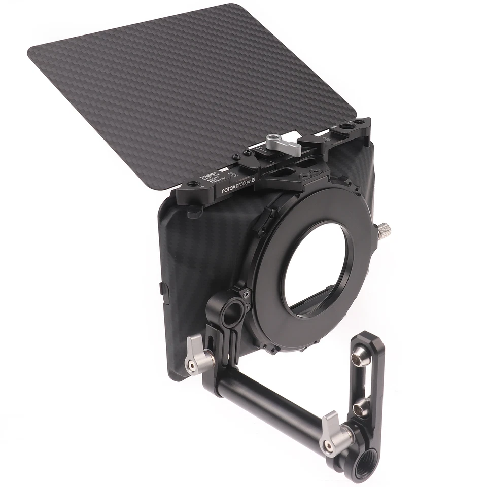FOTGA Mini Lightweight Clamp-On Matte Box w/ Top Flag for DSLR Mirrorless Camera - Image 2 of 4