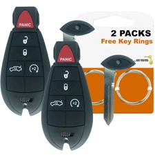 2 KEYLESS GO PROXIMITY Remote Key Fob 2008 - 2012 Jeep Grand Cherokee IYZ-C01C