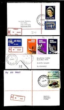 PAPUA NEW GUINEA PNG 1974/79  3 x REG CV = POPONDETTA  = DESTINATION....