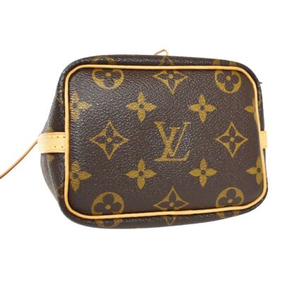 LOUIS VUITTON Nano Noe Mini Shoulder Bag Monogram Leather Brown