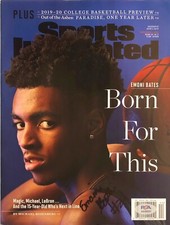 EMONI BATES SIGNED SPORTS ILLUSTRATED SI MAGAZINE NO LABEL PSA/DNA