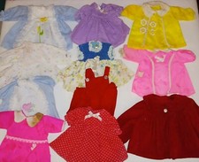 Vintage Medium Size Baby Doll Clothes Lot Taiwan Hong Kong  452 