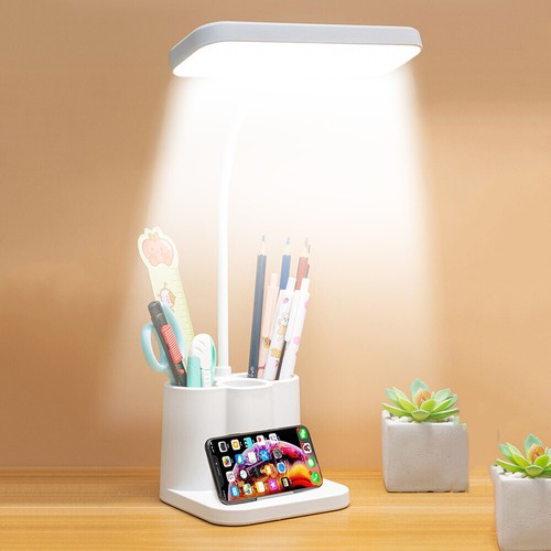 Dimmable LED Desk Light Touch Sensor Table Bedside Reading Lamp USB Rechargeable - Picture 10 of 12