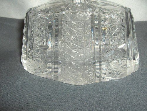 Tapón de botella de perfume de vidrio artístico estrellas encimera giratoria esmerilada y transparente de colección - Imagen 2 de 7