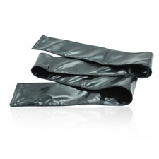 Black Patent Leather Blindfold Eye Cover Mask Patch Binding Shade Blinder
