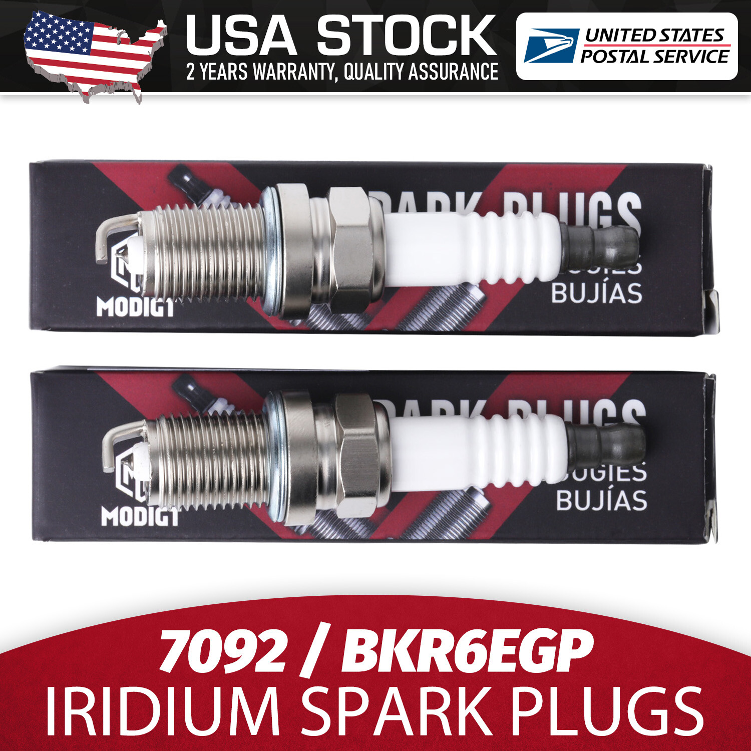 4Pcs Fit For NGK 7092 Ignition Spark Plugs BKR6EGP For Audi Cadilac Chevrolet