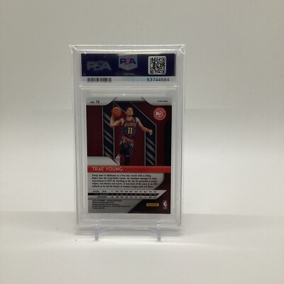 2018 Trae Young Panini Prizm Ruby Wave #78 PSA 9 Gem Mint RC