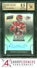 2020 NATIONAL TREASURES SUPER BOWL AUTO PRIZM #1 PATRICK MAHOMES BGS 9.5 AUTO 10