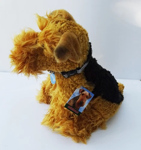 AIREDALE TERRIER 12" TOY DOG, as it is, personalised, gift wrapped 3 options