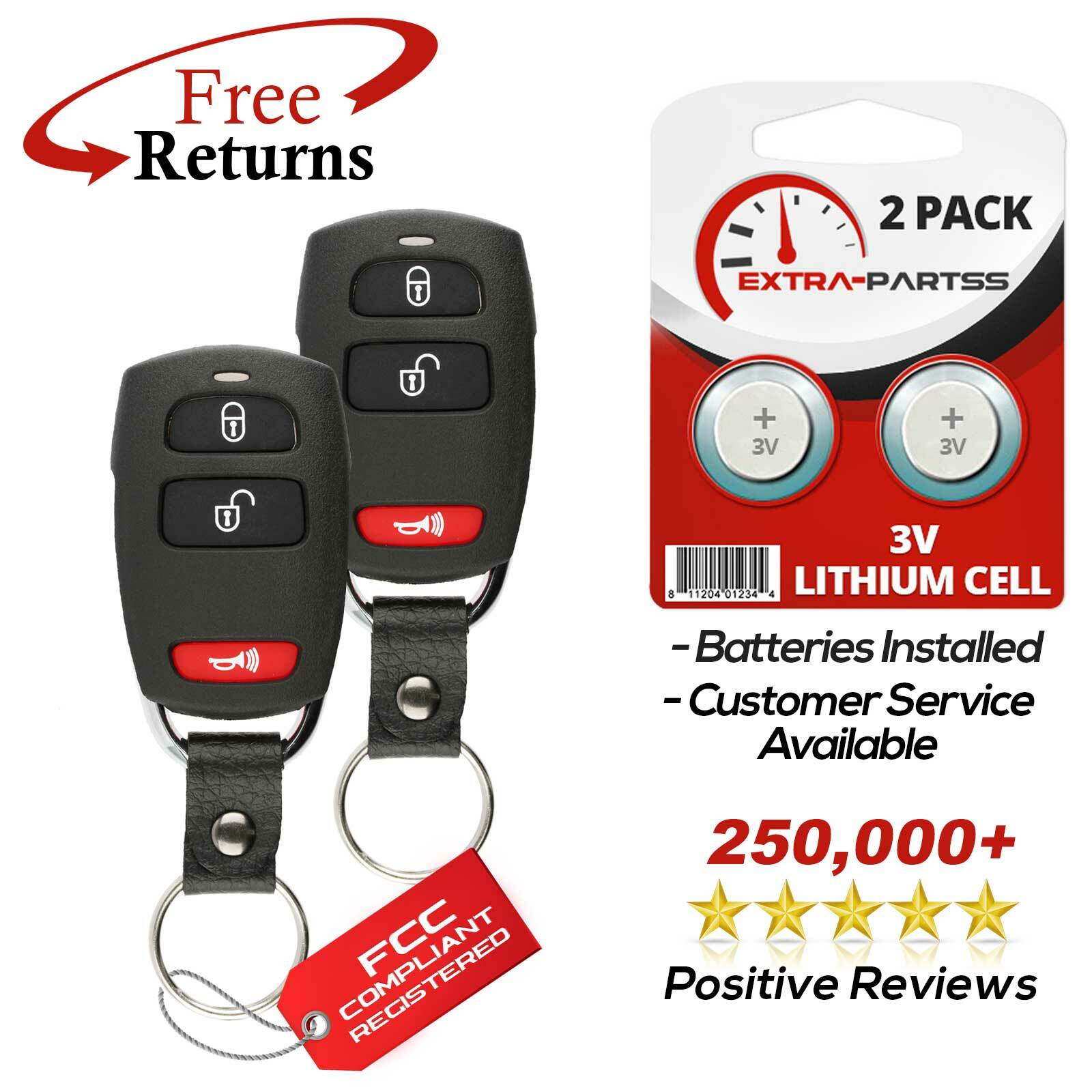 2 For 2007 2008 Hyundai Entourage Keyless Remote Car Key Fob SV3-100060233