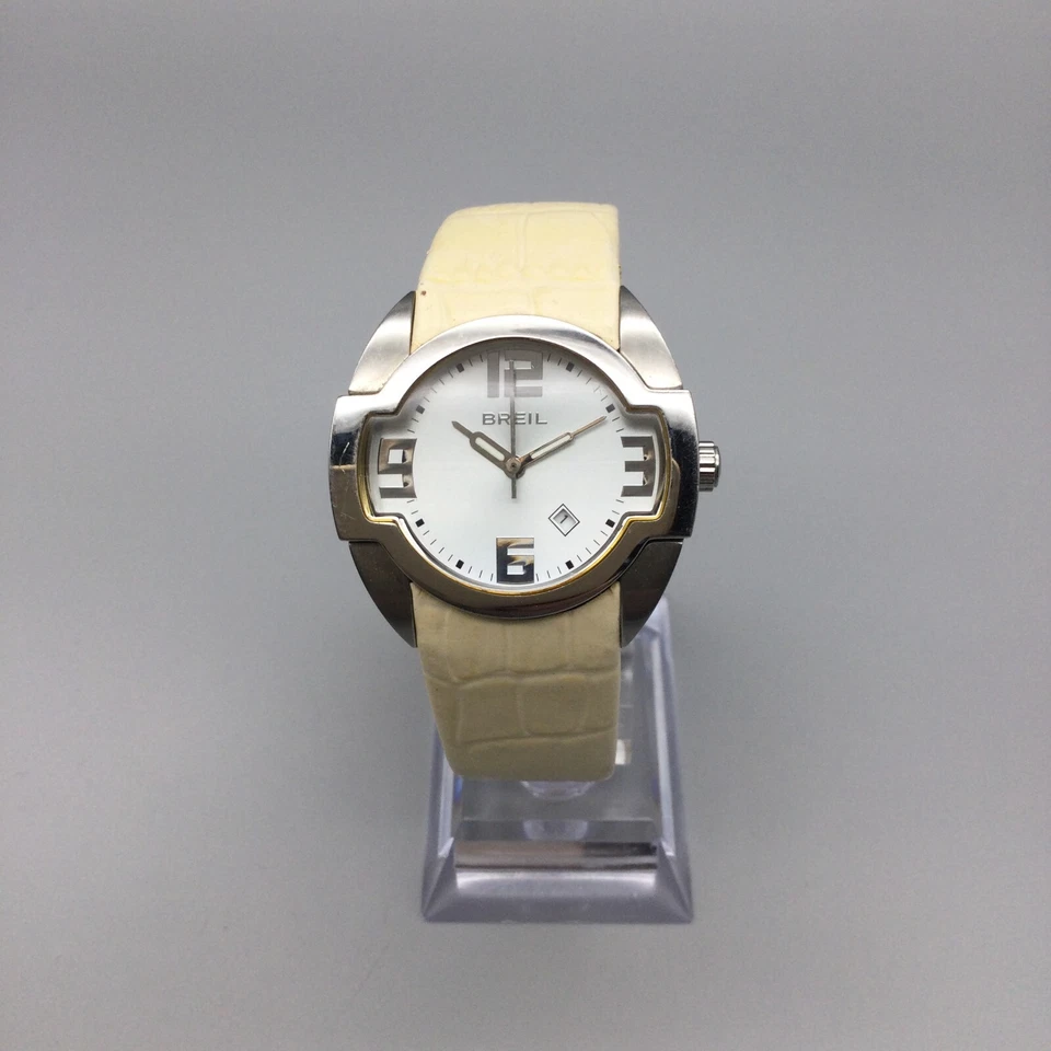 Reloj Breil Liberty Mujer 35mm Tono Plateado Fecha Correa Cuero Batería Nueva Foto 2 de 4