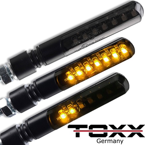 4x ToXx LED Motorrad Sequentiell Blade Laufeffekt Lauflicht Blinker e-geprüft - Bild 2 von 5