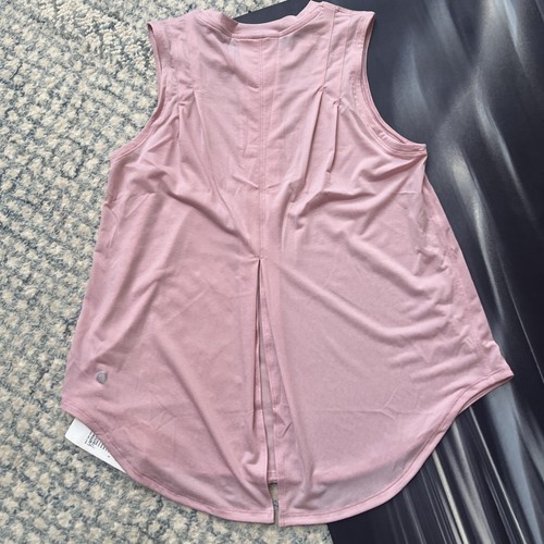 Lululemon LIGHTWEIGHT SPLIT BACK TRAINING TANK SZ XXS PINK HAZE NWT - Picture 4 of 10