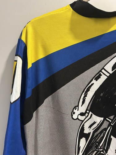 Vintage Giant Mountain Bike Cycling Jersey Mens Large All Over Print Comic USA - Picture 6 of 14