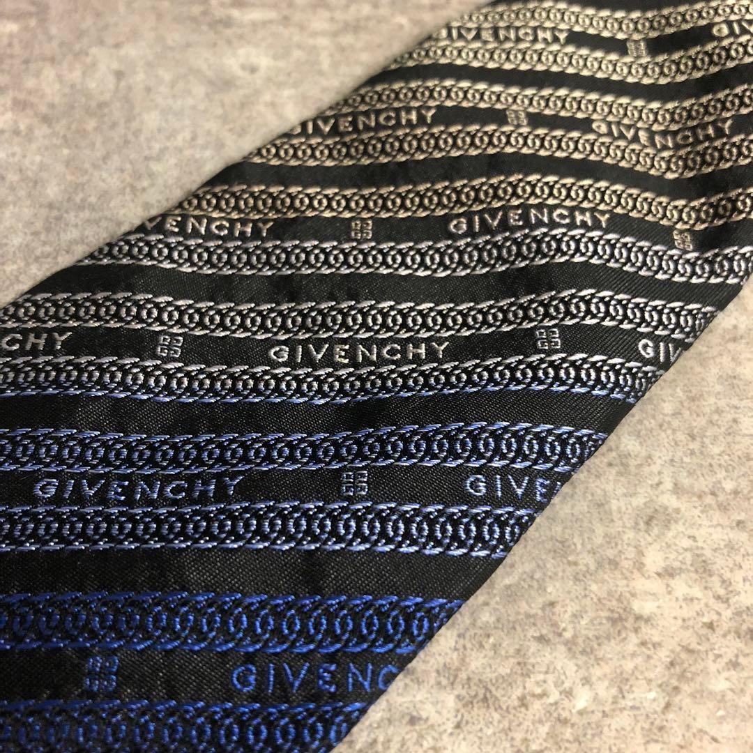 GIVENCHY Tie Logo All Over Pattern Gradient Blue … - image 5