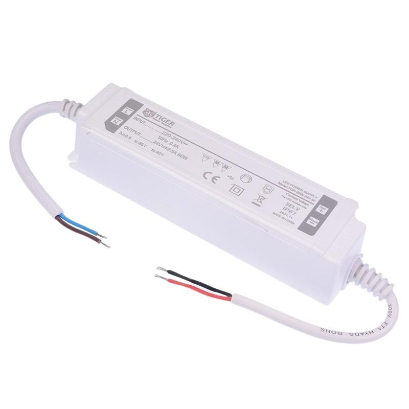 24VDC 60W Super Slim Waterproof LED Driver Power Supply IP67