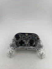 Clear See Through Wired Afterglow Xbox One Controller 049-005-1 - Untested