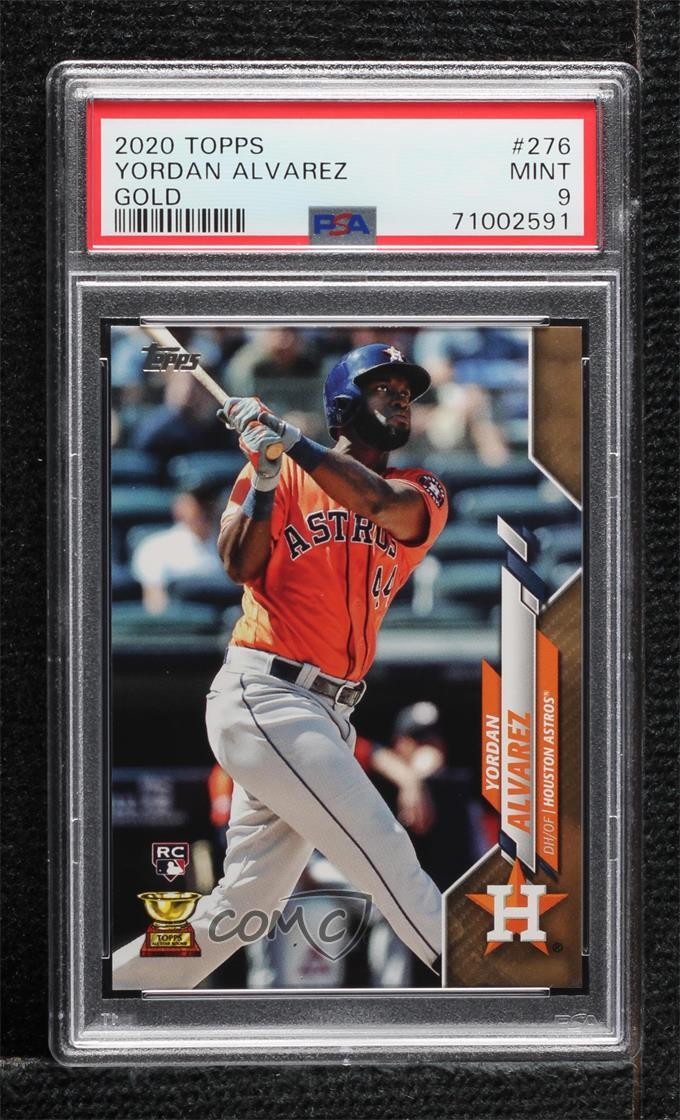 2020 Topps Gold 449/2020 Yordan Alvarez #276 PSA 9 MINT Rookie RC 19y5