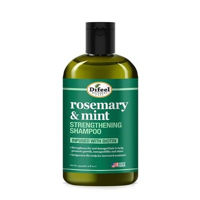 Difeel Rosemary Mint Strengthening Shampoo with Biotin 12 oz. - Made with Natura