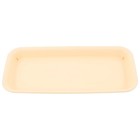  Plastic Rectangular Plant Saucer Tray - 12in Flower Pot Drip Trays for Indoor