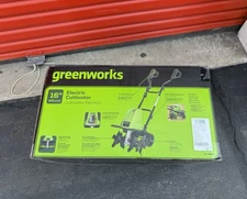 Electric Cultivator w/ 13.5Amp Motor -Greenworks TL16B00: Adjustable 11-16"(NEW)