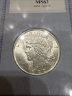 1922 Silver Peace Dollar $1 AACGS Uncirculated Mint  Awesome Coin!