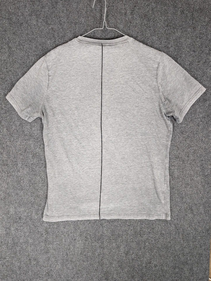 Asics Shirt Mens Medium M D1 Grey Lightweight Running Training Gym Tee - image 2 of 4