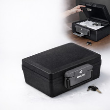 WORKZONE Dokumentensafe feuerfest wasserdicht IPX6 Safe mit Schlüssel Neu