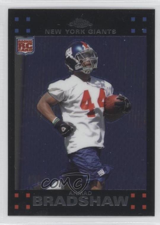2007 Topps Chrome Ahmad Bradshaw #TC195 0a1