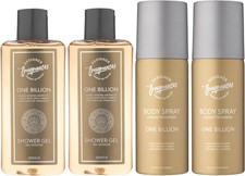 Designer Fragrances One Billion Men's Bundle - Each Package Includes 2 x...