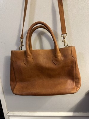 Mark & Graham Tan Leather Elisabetta Slouch Leather Tote Bag Made in Italy