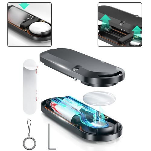 Wasserdicht für AirTag Case mit 10 Jahren Akkulaufzeit und starkem ABS-Material - Photo 5/10