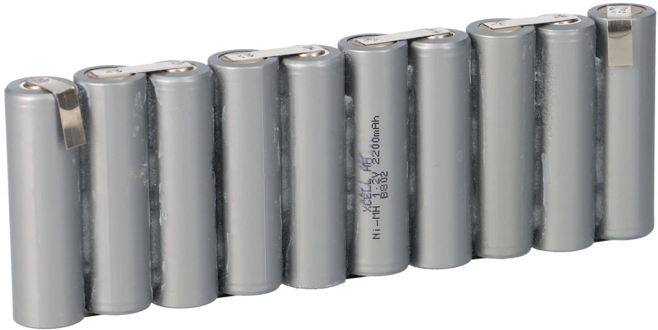 Akkupack 12V 2200mAh 10x AA En Série (F1x10) Pack De Batteries NiMH - Photo 1/4