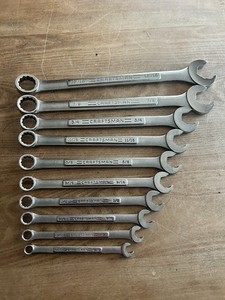 Craftsman USA 10 piece quick combination wrenches