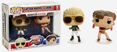 Marvel vs Capcom: Infinite - Captain Marvel vs Chun Li Pop! Vinyl, 2 Pack