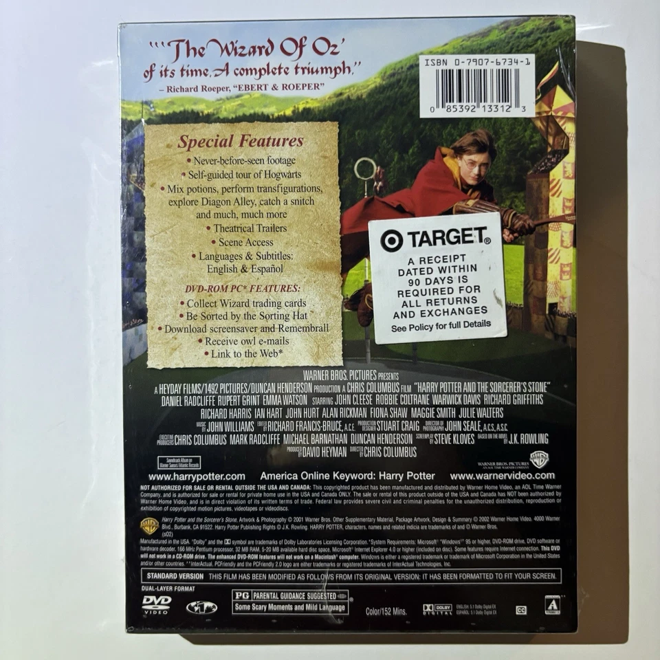 Harry Potter and the Sorcerers Stone/Chamber Of Secrets ~ DVD Bundle Set ~ New - Image 4 of 4