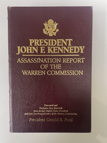 GERALD FORD SIGNED - PRESIDENT JOHN F KENNEDY ASSASINATION REPORT FLATSIGNED ED. - Bild 1 von 7