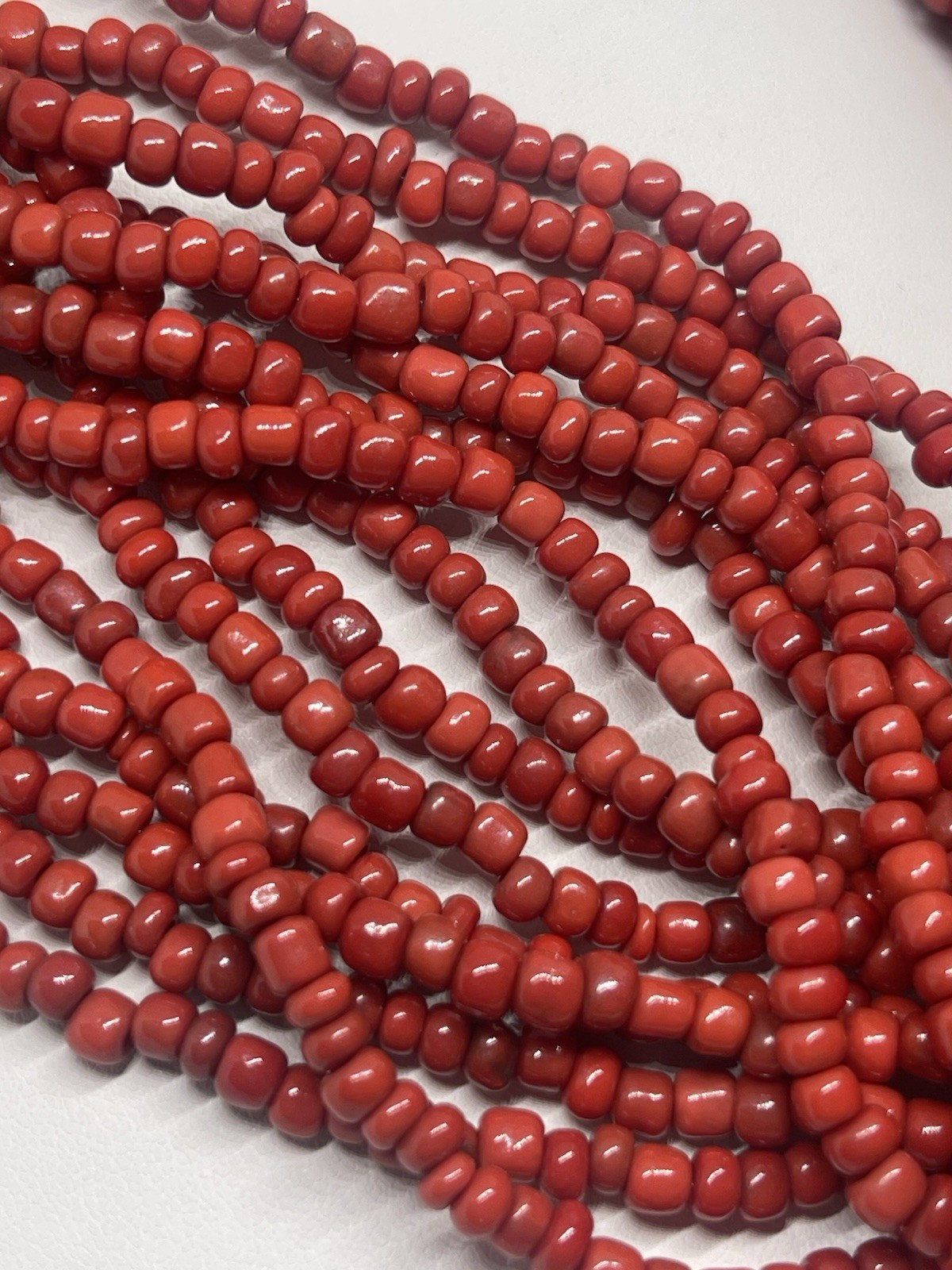 Red Jasper Chalcedony Statement Beaded Necklace L… - image 9