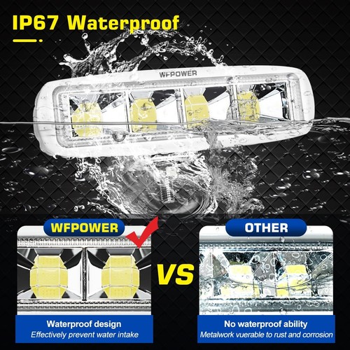 LED Spreader Lights for Boat, 6.3inch 2 Pack 72W Waterproof T-Top Boat Spread... - Picture 4 of 8